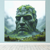 „Kraft der Erde – Der uralte Steingigant“ Leinwanddruck (Insitu (Holzboden))