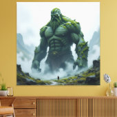 „Kraft der Erde – Der uralte Steingigant“ Leinwanddruck (Insitu (Wohnzimmer))