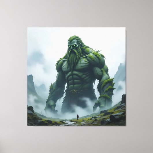 „Kraft der Erde – Der uralte Steingigant“ Leinwanddruck (Vorderseite)