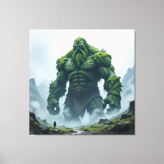 „Kraft der Erde – Der uralte Steingigant“ Leinwanddruck (Vorderseite)