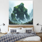 „Kraft der Erde – Der uralte Steingigant“ Leinwanddruck (Insitu (Schlafzimmer))