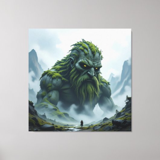 „Kraft der Erde – Der uralte Steingigant“ Leinwanddruck (Vorderseite)