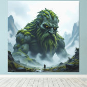 „Kraft der Erde – Der uralte Steingigant“ Leinwanddruck (Insitu (Holzboden))