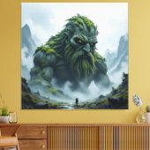 „Kraft der Erde – Der uralte Steingigant“ Leinwanddruck (Insitu (Wohnzimmer))