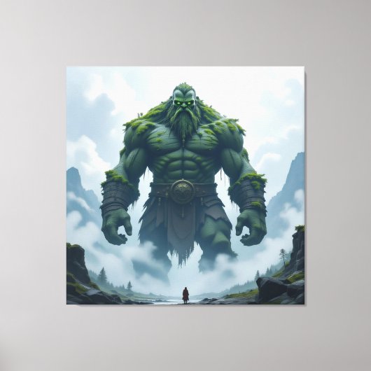 „Kraft der Erde – Der uralte Steingigant“ Leinwanddruck (Vorderseite)