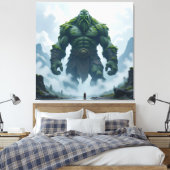 „Kraft der Erde – Der uralte Steingigant“ Leinwanddruck (Insitu (Schlafzimmer))