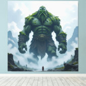 „Kraft der Erde – Der uralte Steingigant“ Leinwanddruck (Insitu (Holzboden))