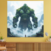 „Kraft der Erde – Der uralte Steingigant“ Leinwanddruck (Insitu (Wohnzimmer))