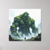 „Kraft der Erde – Der uralte Steingigant“ Leinwanddruck (Vorderseite)