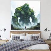 „Kraft der Erde – Der uralte Steingigant“ Leinwanddruck (Insitu (Schlafzimmer))