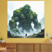 „Kraft der Erde – Der uralte Steingigant“ Leinwanddruck (Insitu (Wohnzimmer))