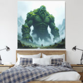 „Kraft der Erde – Der uralte Steingigant“ Leinwanddruck (Insitu (Schlafzimmer))