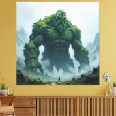 „Kraft der Erde – Der uralte Steingigant“ Leinwanddruck (Insitu (Wohnzimmer))