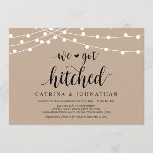 Kraft der String-Lights, Schwarzer Schriftart, Hoc Einladung