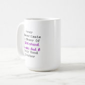 Kraft der variablen guten Lehrermathmatikweisheit Kaffeetasse (Vorderseite Links)