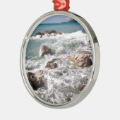 Kraft des Meeres - Insel Sizilien Ornament Aus Metall (Links)