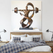 „Kraft des Willens“ Leinwanddruck (Insitu (Schlafzimmer))