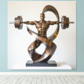 „Kraft des Willens“ Leinwanddruck (Insitu (Holzboden))