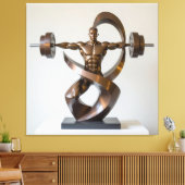 „Kraft des Willens“ Leinwanddruck (Insitu (Wohnzimmer))