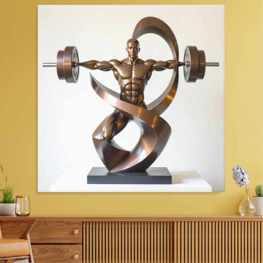 „Kraft des Willens“ Leinwanddruck (Insitu (Wohnzimmer))