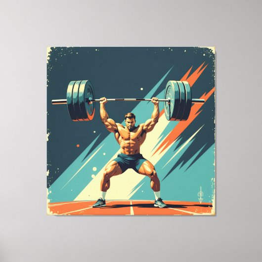 „Kraft des Willens“ Leinwanddruck (Vorderseite)