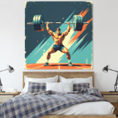 „Kraft des Willens“ Leinwanddruck (Insitu (Schlafzimmer))