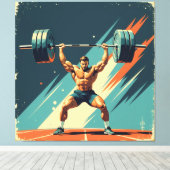 „Kraft des Willens“ Leinwanddruck (Insitu (Holzboden))