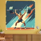 „Kraft des Willens“ Leinwanddruck (Insitu (Wohnzimmer))