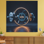 „Kraft des Willens“ Leinwanddruck (Insitu (Wohnzimmer))