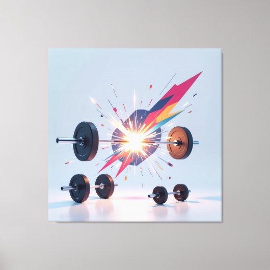 „Kraft des Willens“ Leinwanddruck (Vorderseite)