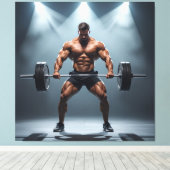 „Kraft des Willens“ Leinwanddruck (Insitu (Holzboden))