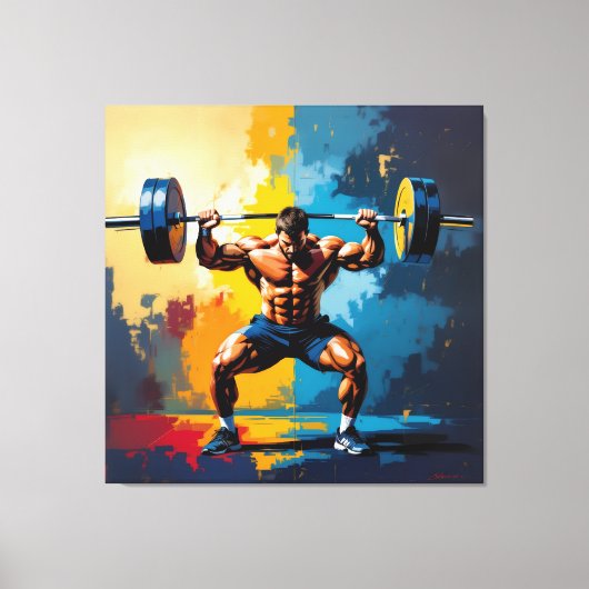 „Kraft des Willens“ Leinwanddruck (Vorderseite)