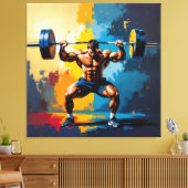 „Kraft des Willens“ Leinwanddruck (Insitu (Wohnzimmer))