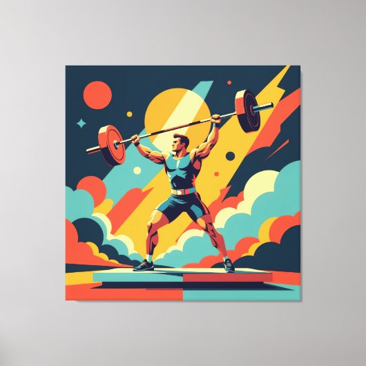 „Kraft des Willens“ Leinwanddruck (Vorderseite)