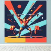 „Kraft des Willens“ Leinwanddruck (Insitu (Holzboden))