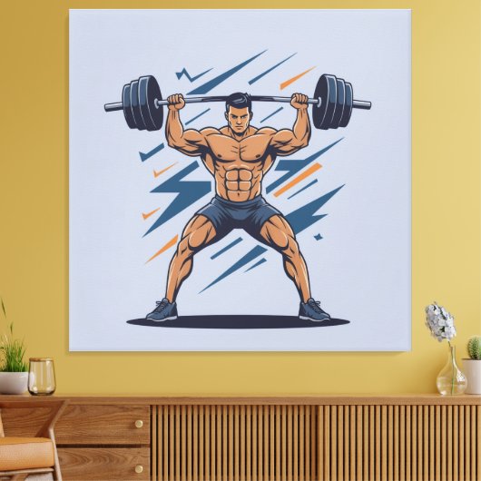 „Kraft des Willens“ Leinwanddruck (Insitu (Wohnzimmer))