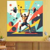 „Kraft des Willens“ Leinwanddruck (Insitu (Wohnzimmer))