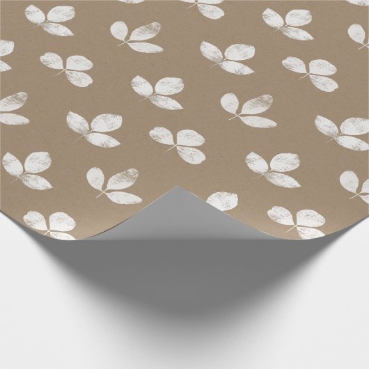 Kraft Drei leaf weiße Klee Geschenkpapier (Ecke)