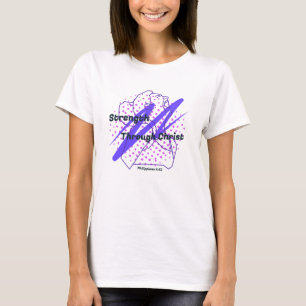 Kraft durch Christus Christliche Athleten Wom T-Shirt