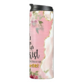 Kraft durch Christus: Leopardenkreuz Thermosbecher (Nach rechts gedreht)