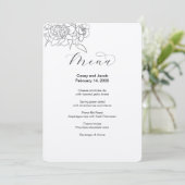 Kraft Earth Tone Paper Menu Rustikal Menükarte (Stehend Vorderseite)