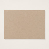 Kraft Elegante Script Custom Earring Card (Rückseite)