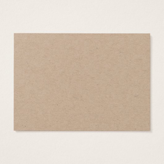 Kraft Elegante Script Custom Earring Card (Rückseite)