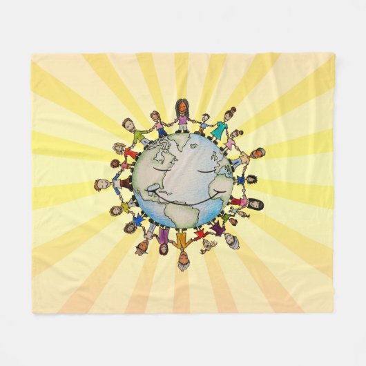 Kraft-Feld für gute globale Sicherheits-Decke Fleecedecke (Vorderseite (Horizontal))