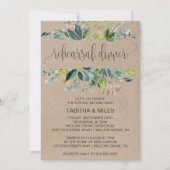 Kraft Foliage Probe Dinner Einladung (Vorderseite)