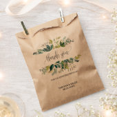 Kraft Foliage Vielen Dank Geschenktütchen (Ausgeschnitten)