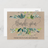 Kraft Foliage Vielen Dank Postkarte (Vorne/Hinten)