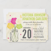 Kraft Foto Ranunculus Rose Moderne Typografie Einladung (Vorderseite)