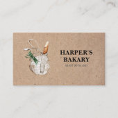 Kraft-Frischbäckerei-Berufliche Logo-Visitenkarte Visitenkarte (Vorderseite)