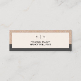 Kraft gedrucktes Minimalistisches, sauberes Layout Mini Visitenkarte